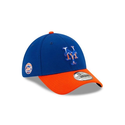 Blue New York Mets Hat - New Era MLB 2021 Spring Training 39THIRTY Stretch Fit Caps USA9637820